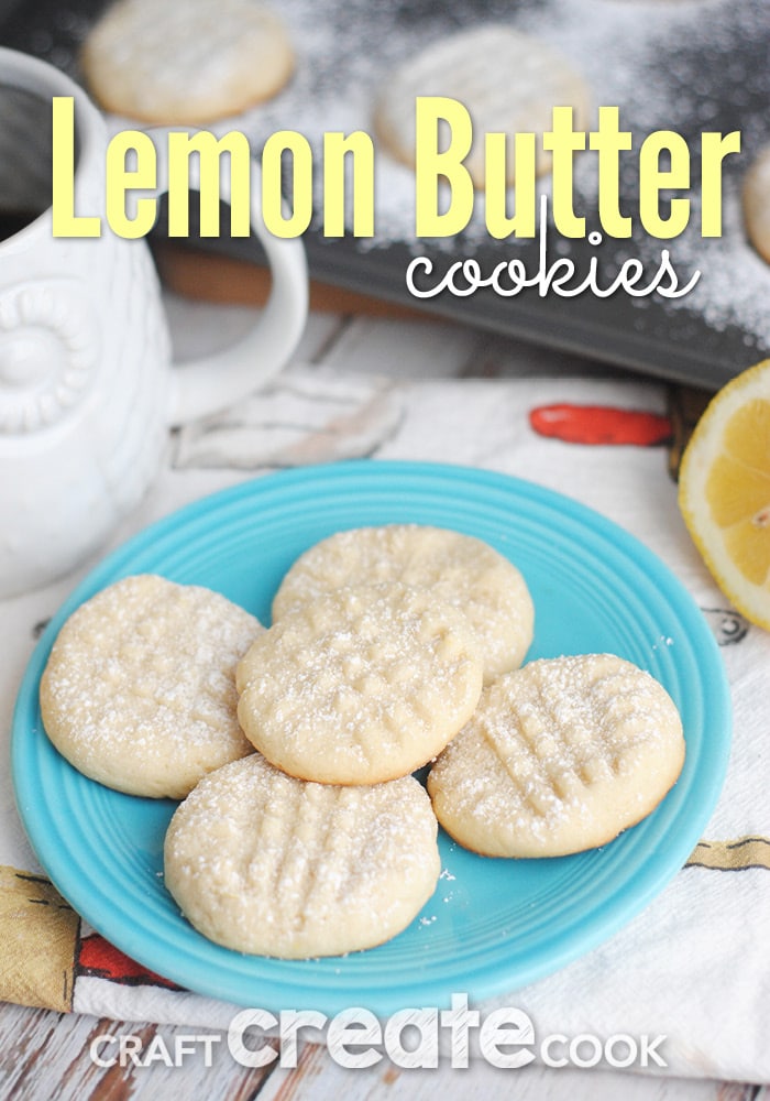 Classic Lemon Butter Cookies - Craft Create Cook