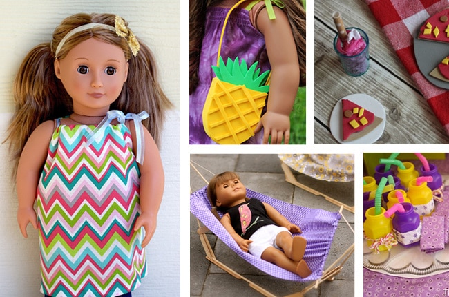 American Girl doll diy clothes and accessorizes that you can DIY - A girl  and a glue gun