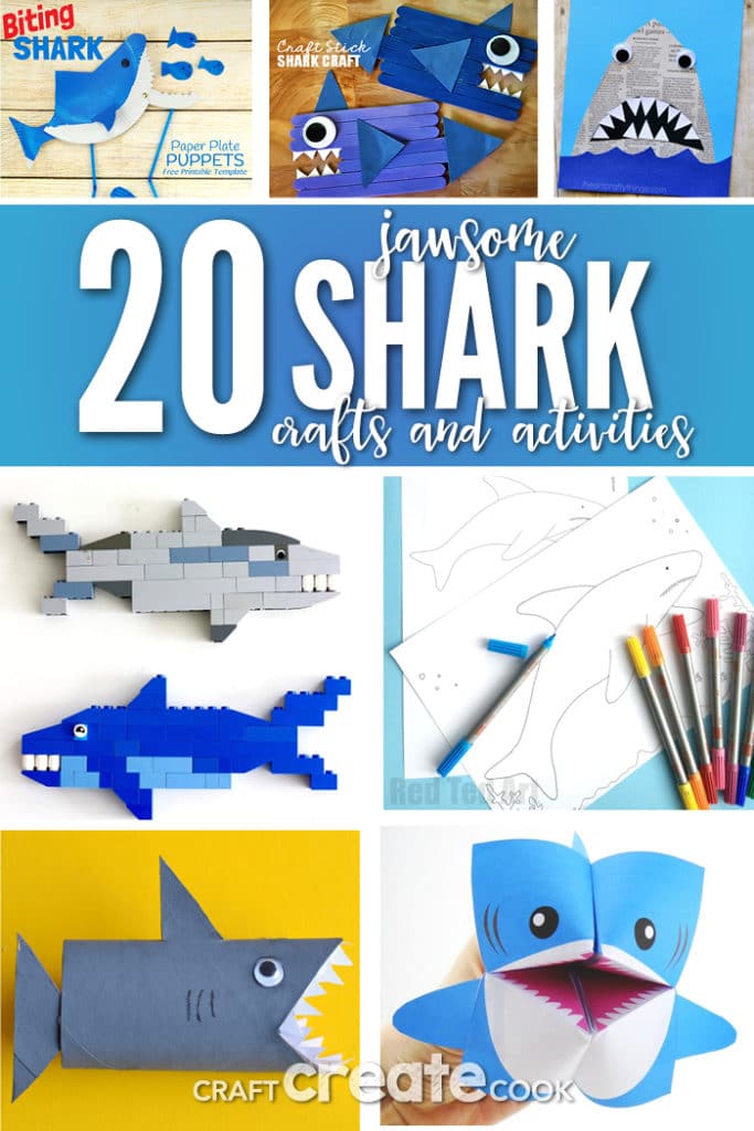 20 Jawsome Shark Crafts & Activities - Craft Create Cook