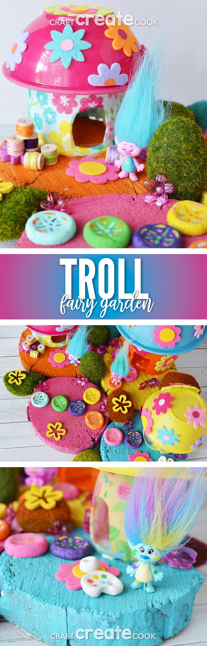 Make Your Own Troll Fairy Garden - Craft Create Cook