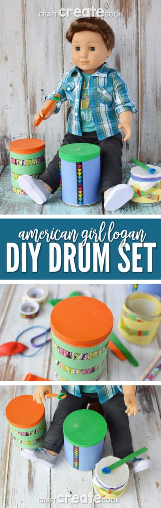 american girl logan drum set