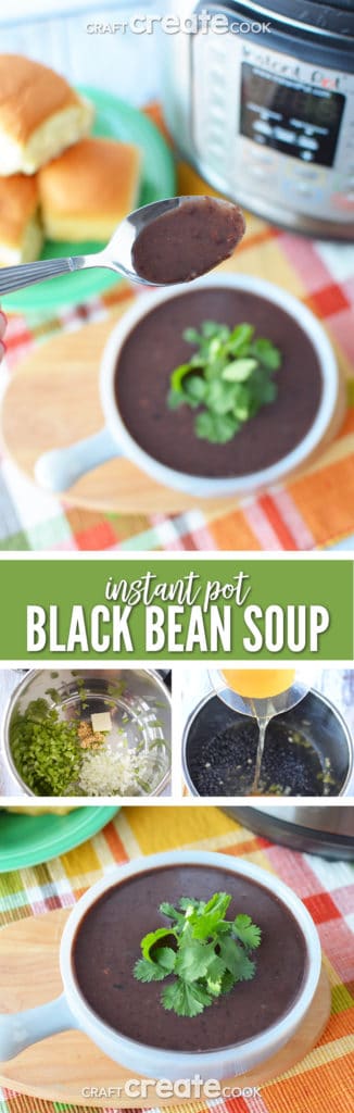 Instant Pot Black Bean Soup Recipe - Craft Create Cook