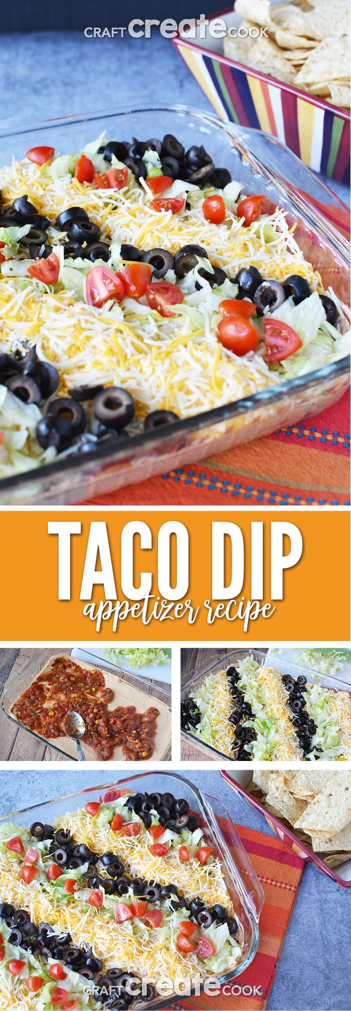 Taco Dip Recipe - Craft Create Cook