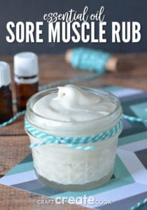 Essential Oil Sore Muscle Rub - Craft Create Cook