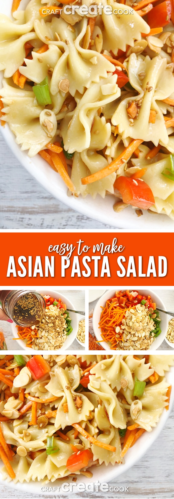 Asian Pasta Salad - Craft Create Cook