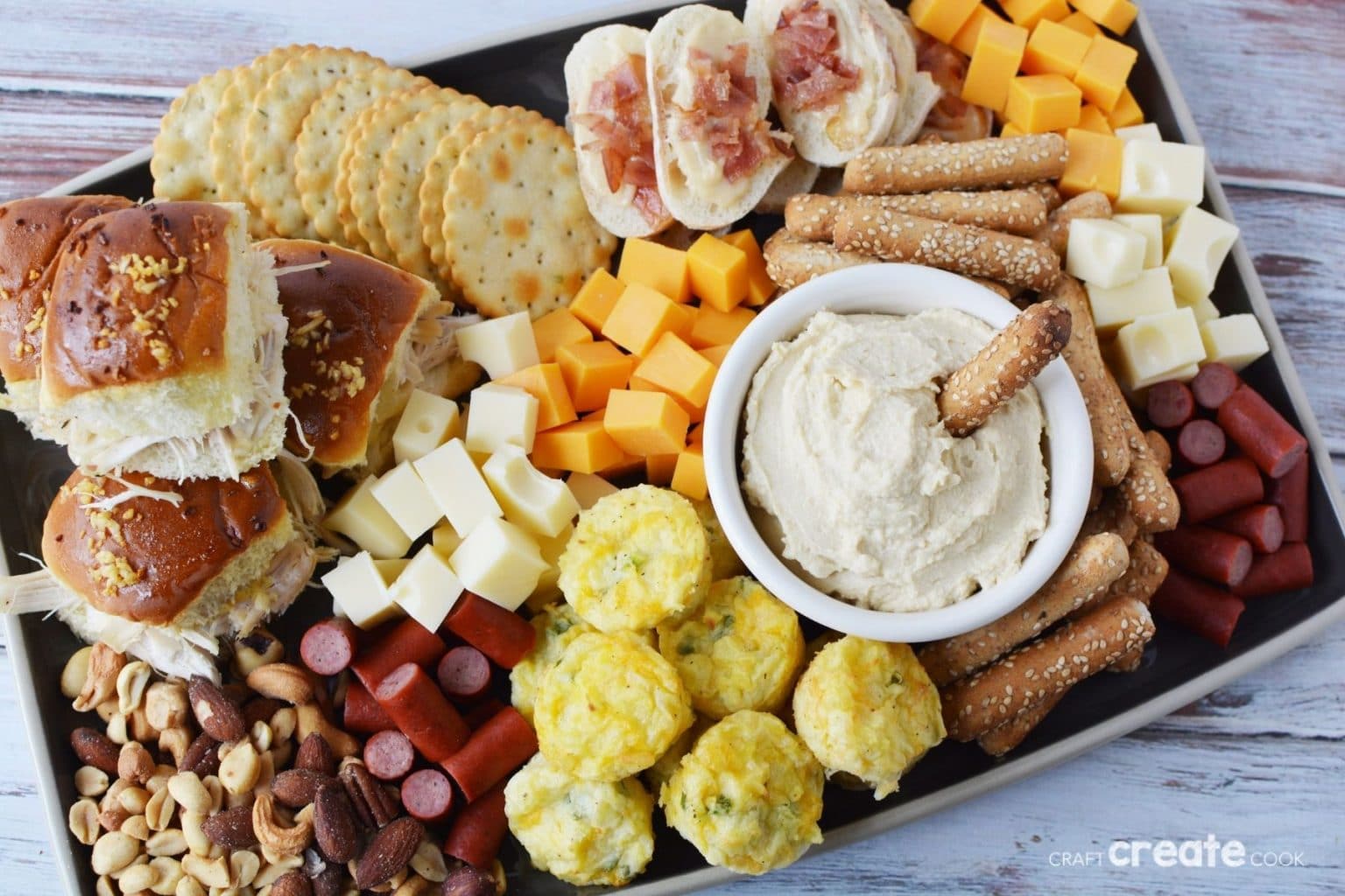 Simple Savory Fall Grazing Board {Charcuterie Board} - Craft Create Cook