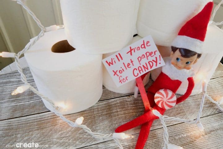 Elf on the Shelf Sells Your Toilet Paper - Craft Create Cook