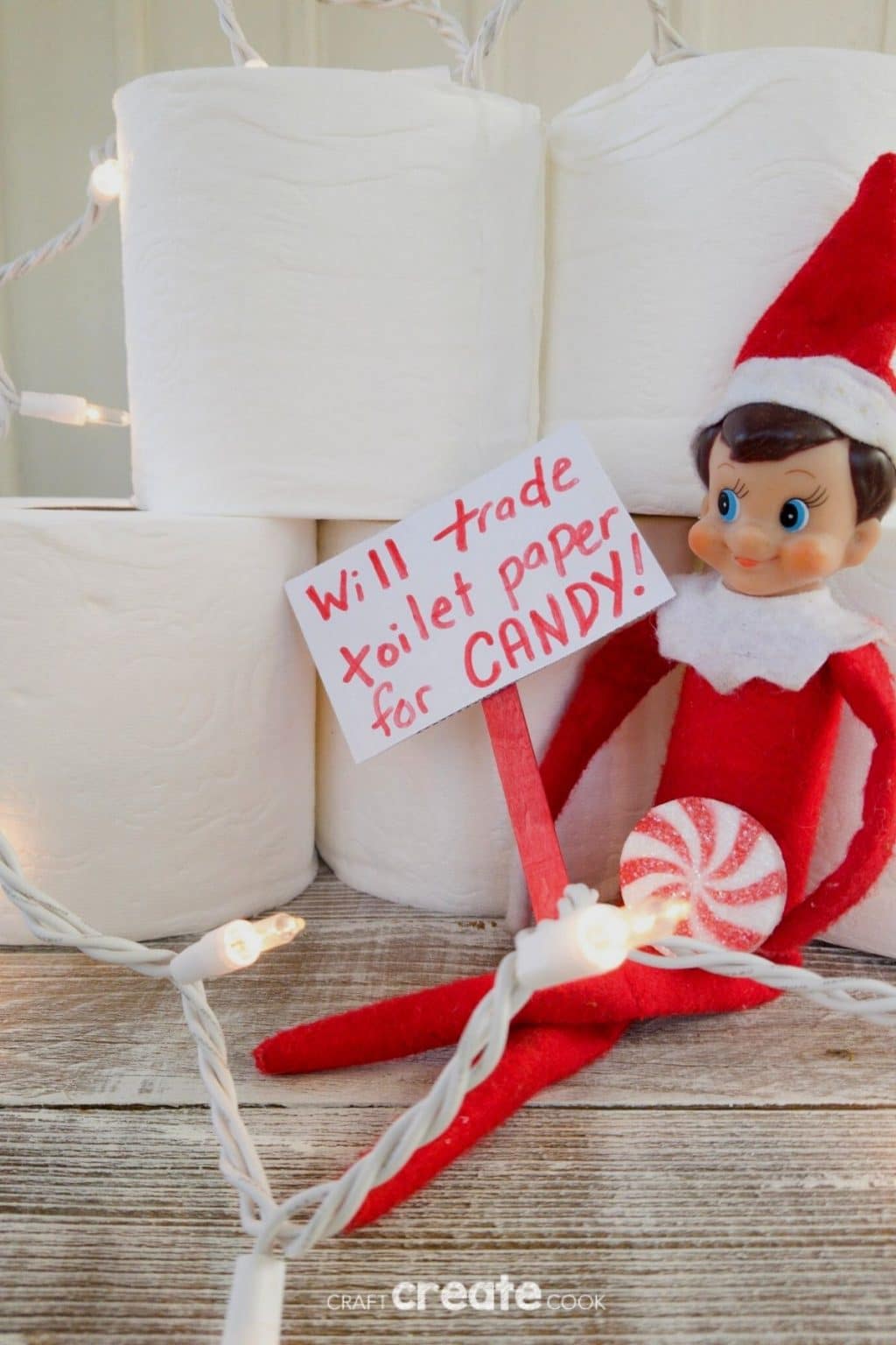 Elf on the Shelf Sells Your Toilet Paper - Craft Create Cook