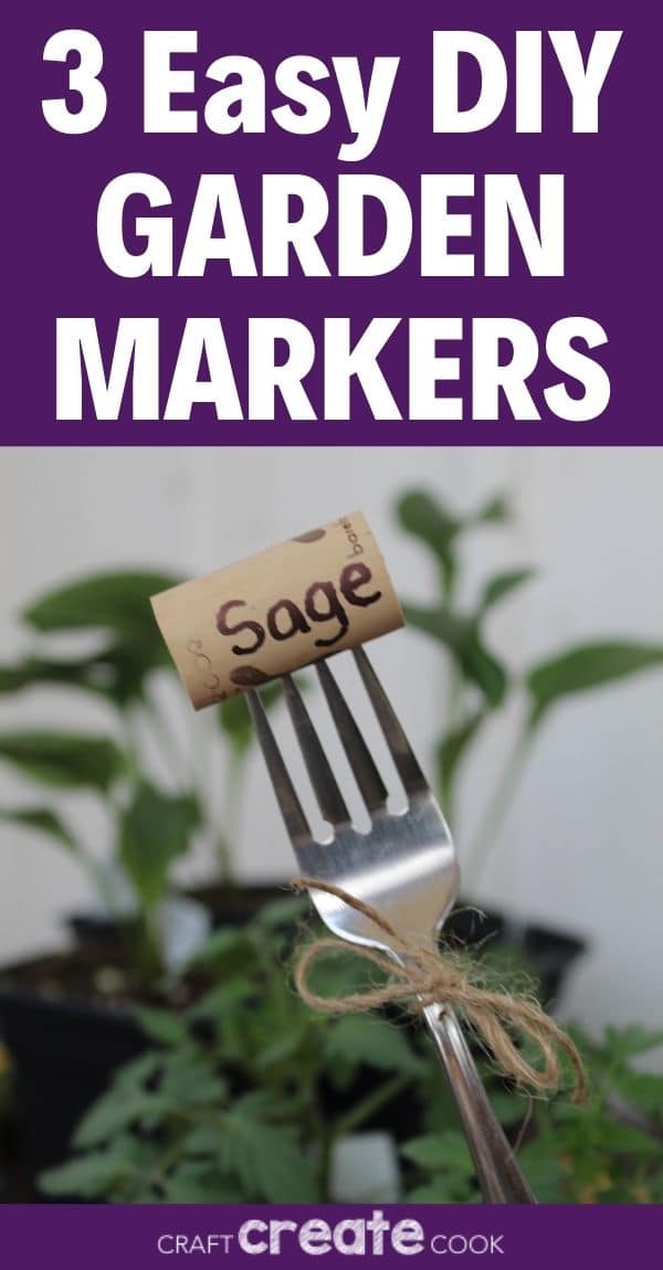 3 Easy Garden Marker Ideas Kids Can Make - Craft Create Cook